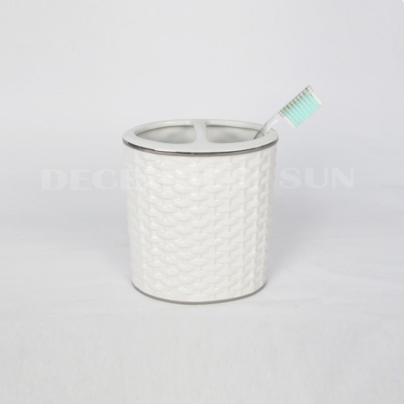 2020 Giá tốt nhất bằng sứ trắng đan phòng tắm đặt phụ kiện