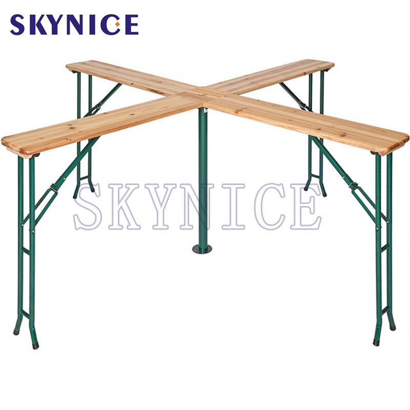 Bàn bia gỗ cho tiệc ngoài trời