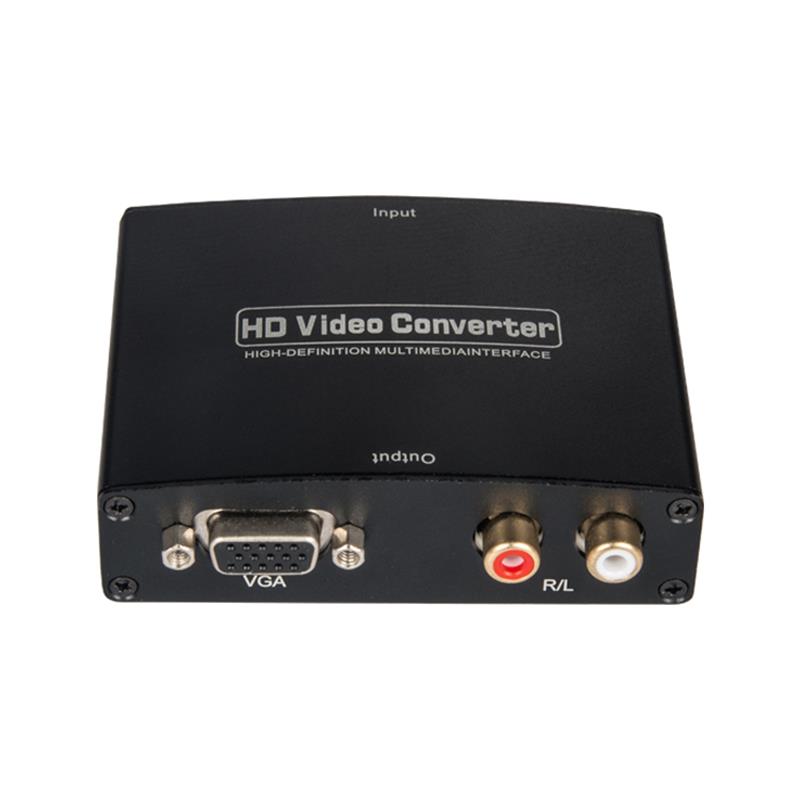 Bộ chuyển đổi âm thanh HDMI TO VGA + R / L AUDIO 1080P