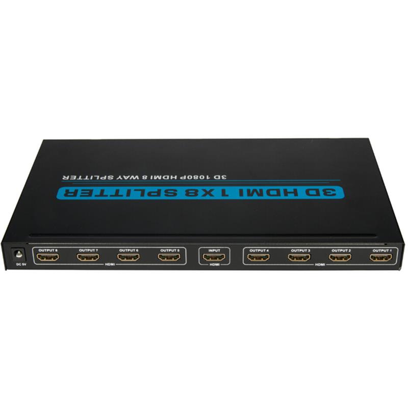 8- Ports (HDMI 1x8 Splicer hỗ trợ 3D) Full HD 1080P