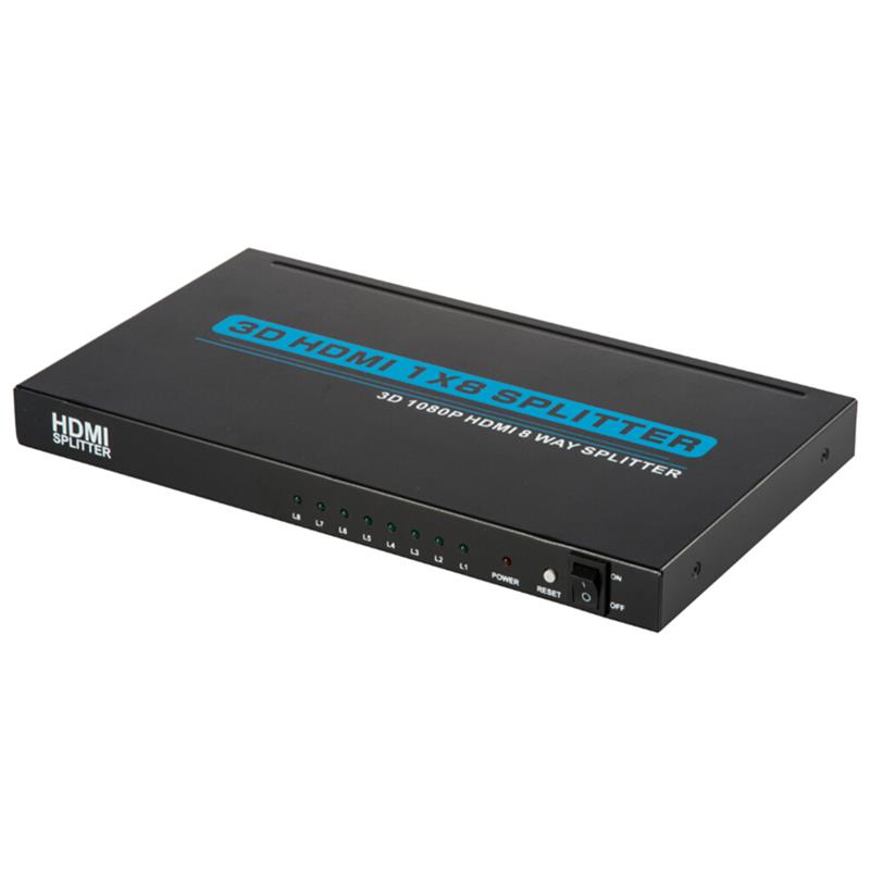 8- Ports (HDMI 1x8 Splicer hỗ trợ 3D) Full HD 1080P