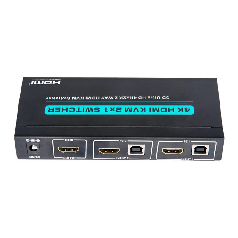 V1.4 HDMI KVM 2x1 Switch Hỗ trợ 3D Ultra HD 4Kx2K/30Hz