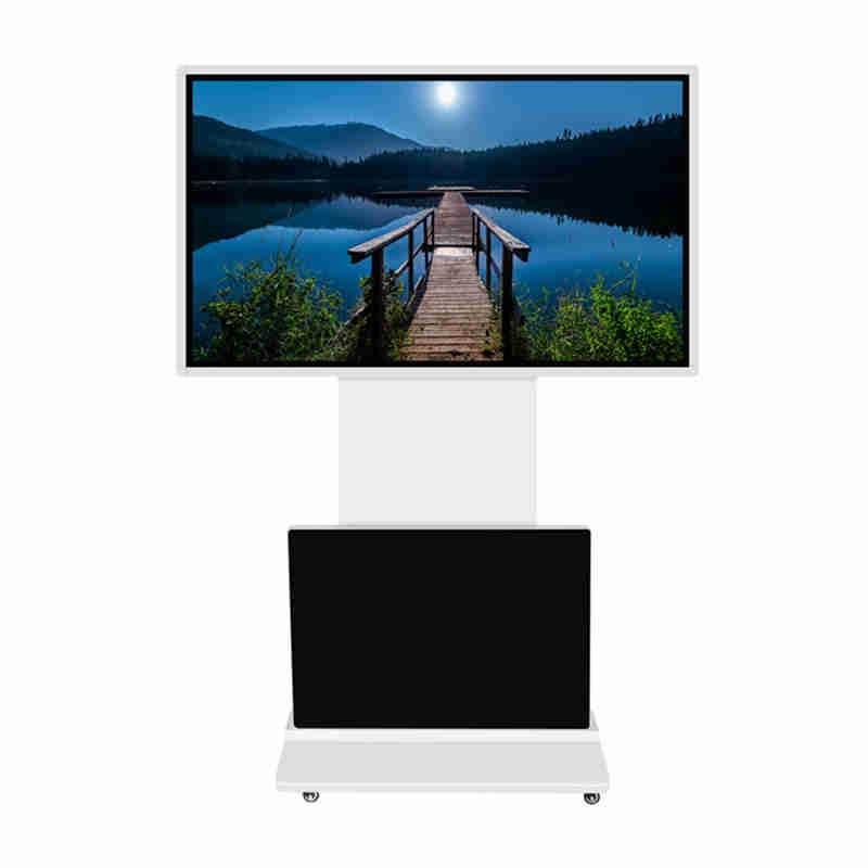 Sàn 43 inch chịu được bảng hiệu kỹ thuật số hỗ trợ màn hình LCD quảng cáo xoay 360 độ cho siêu thị, cửa hàng bán lẻ, trạm xăng, xe buýt, trung tâm mua sắm