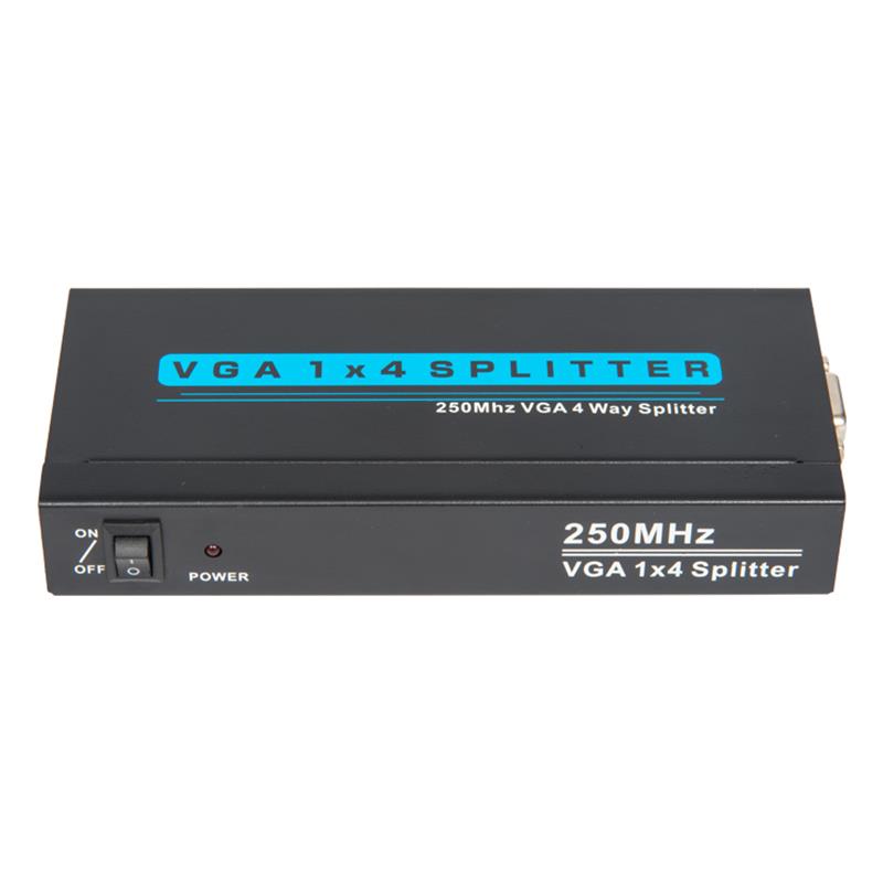 250MHz 4 Way VGA 1x4 Splipter hỗ trợ 1080P