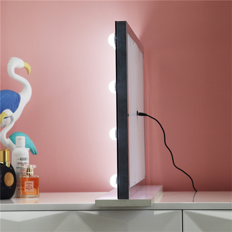 Phòng ngủ Ánh sáng Gương Vũ trụ LED Dimmable Bulbs makeup Vanity Hollywood Mirror.