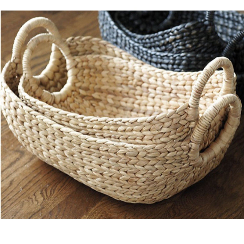 Khay phục vụ dệt hình bầu dục