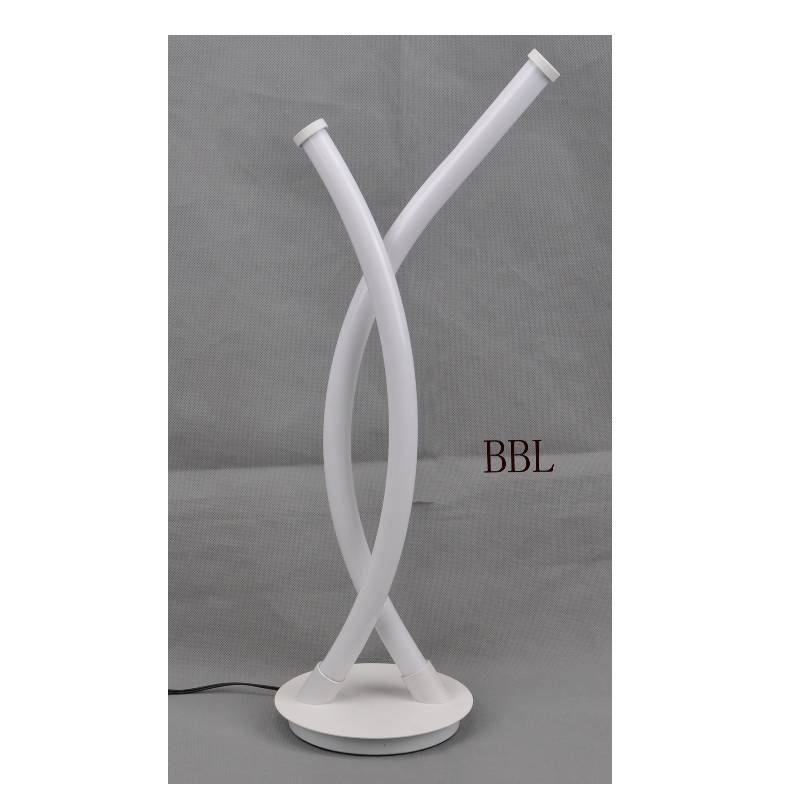 Đèn bàn LED với ống acrylic X và không có bóng