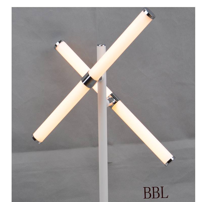 Đèn bàn LED với 2 ống acrylic xoay, không bóng