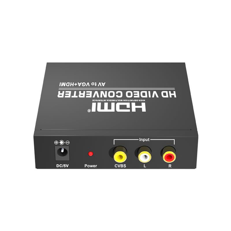 Bộ chuyển đổi AV sang VGA + HDMI Bộ mở rộng 720P \/ 1080P
