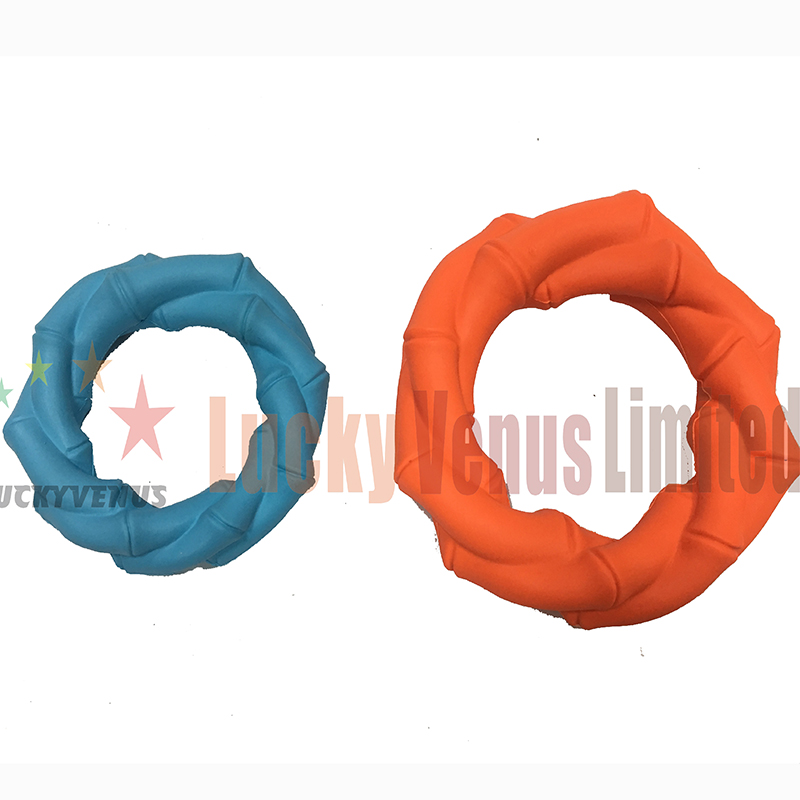 Traing samll chó lớn vòng tròn cao su đồ chơi thú cưng tương tác