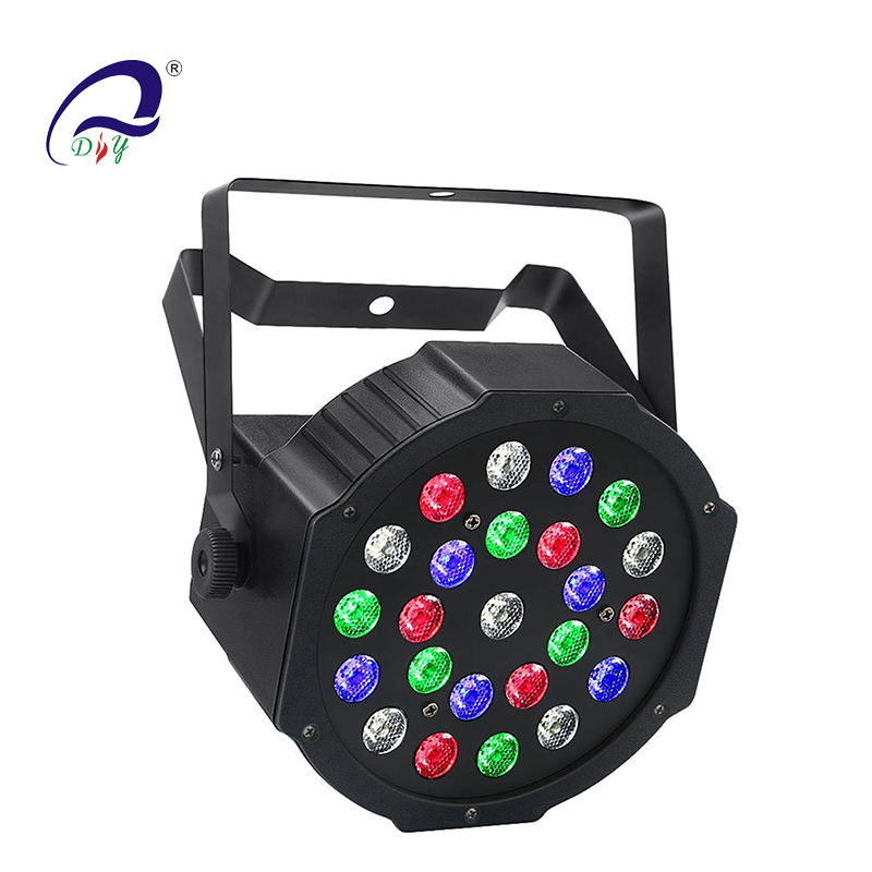 PL61A 24pcs 1W RGBW LED Flat Aluminum Par Light