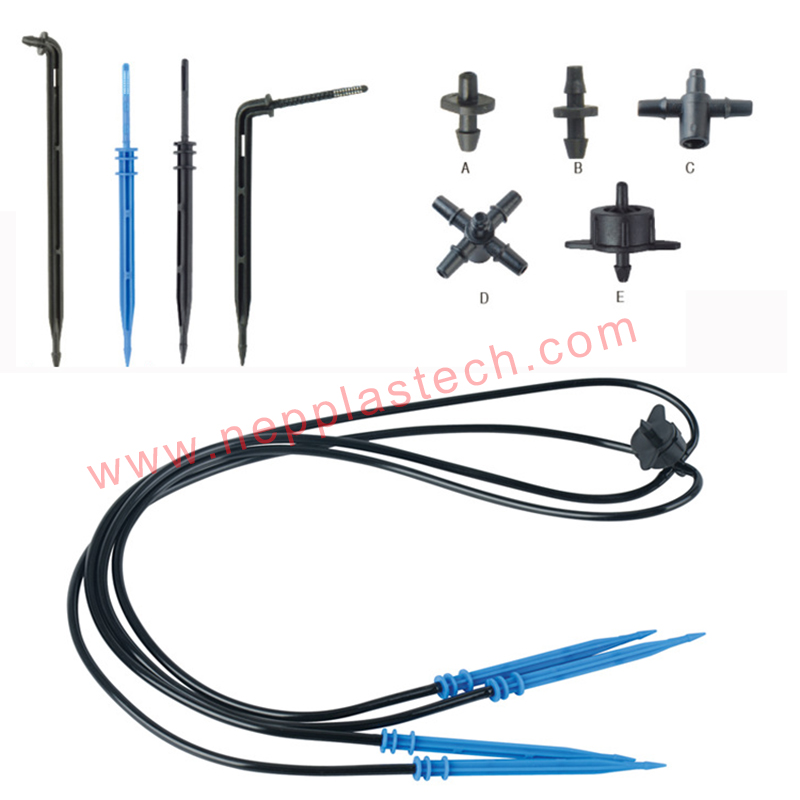 trang trại rau nhỏ giọt hệ thống tưới áp lực bù nước tưới nhỏ giọt