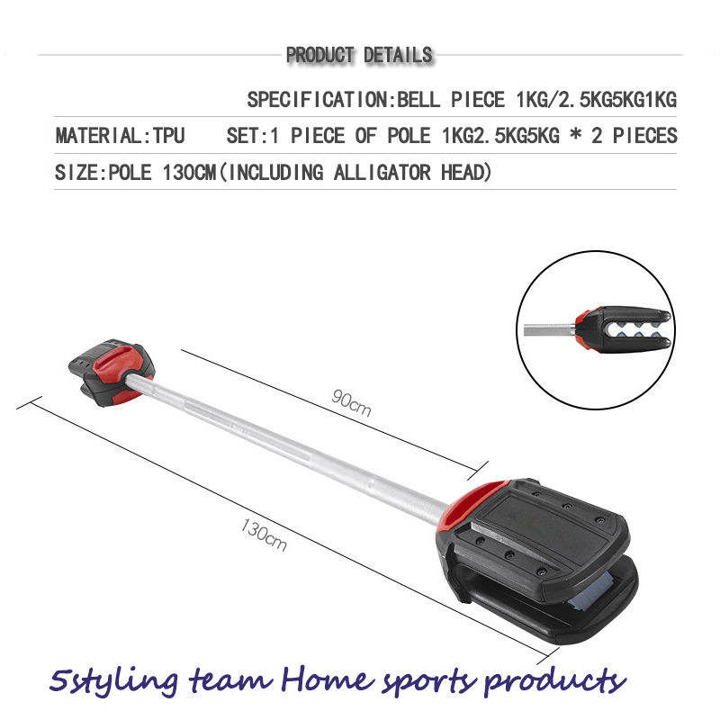 Cá sấu miệng phù hợp với hộ gia đình lặn ngồi xổm chèo thuyền nam và nữ trọng lượng chung nâng thanh tạ TPU