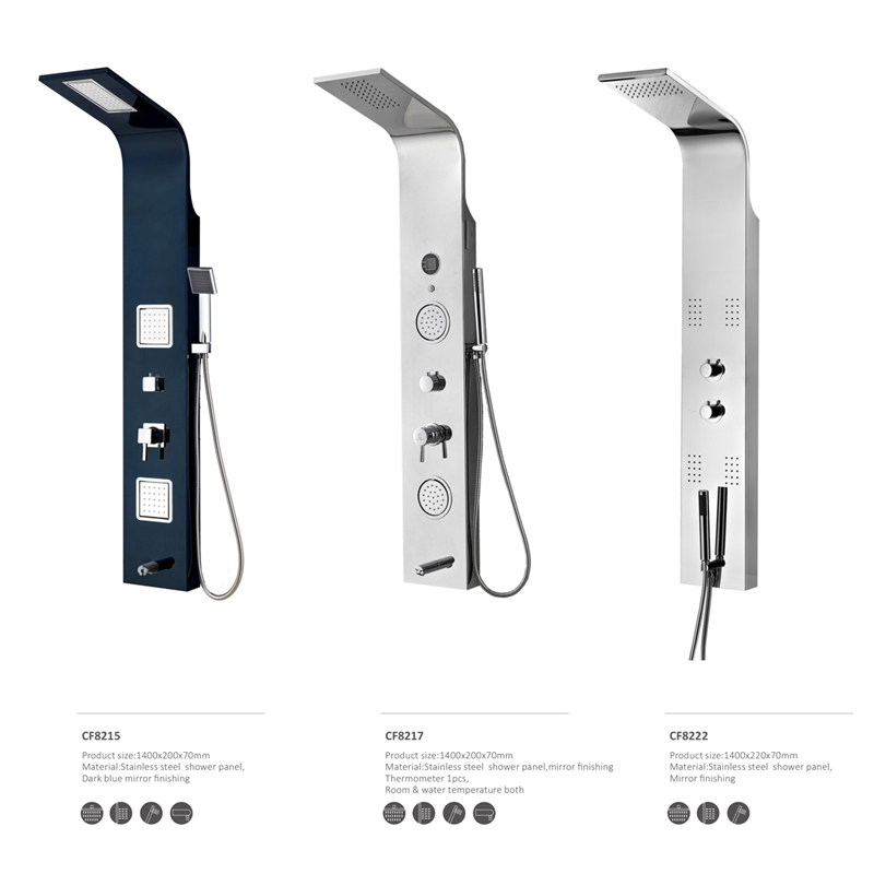 Bảng điều khiển vòi hoa sen bằng thép không gỉ CF8221, Tấm phòng tắm, Vòi hoa sen