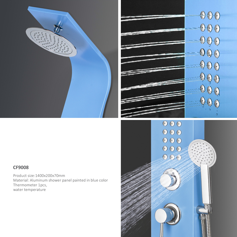 Bảng điều khiển vòi sen nhôm CF9008