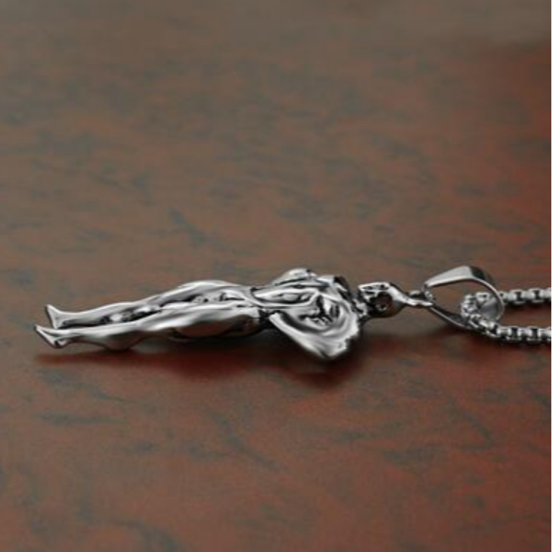 Đô kiện thể thao và thể hình... mặt dây chuyền của đàn ông thép không rỉ