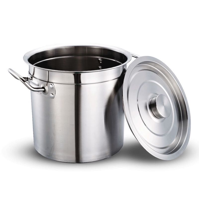 nồi hầm bằng thép không rỉ với nắp đậy