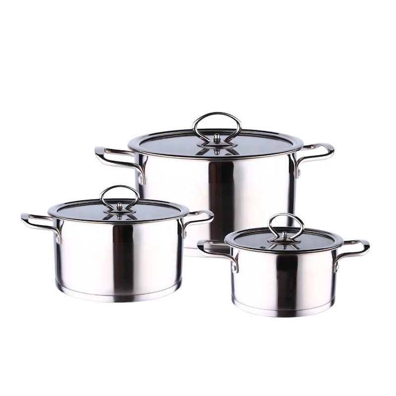 casserole Set, 3pcs set, 5 pcs set made of inox Thép