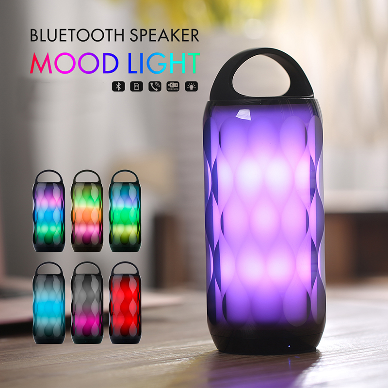 Loa không dây Mood Light bluetooth Loa nhỏ có khe cắm thẻ TF Loa mini