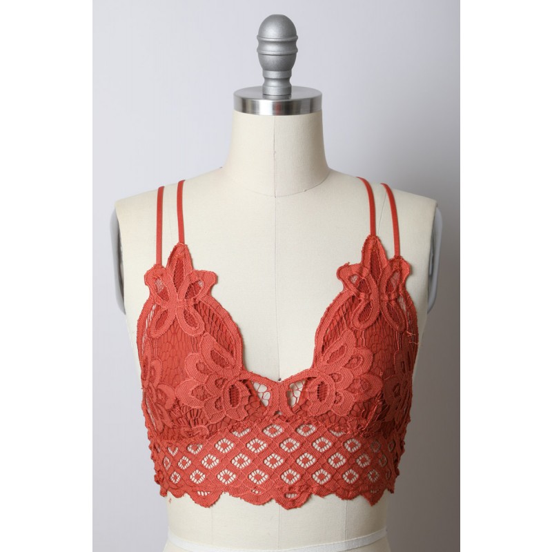 GA-5448 Grace Girl Móc Ren Longline Bralette Phổ biếnnhất vàonăm 2020