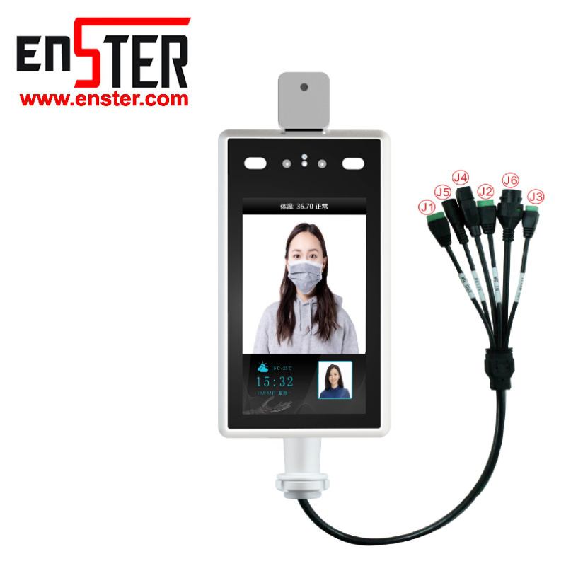 Đa ngôn ngữ nhận diện nhiệt độ Camera 8inch thông minh