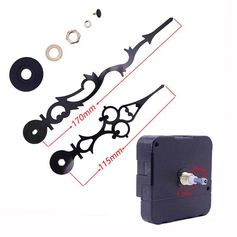 Bán buôn 15mm mô-men xoắn lớn tôi trục đồng hồ treo tường chuyển động với kim đồng hồ