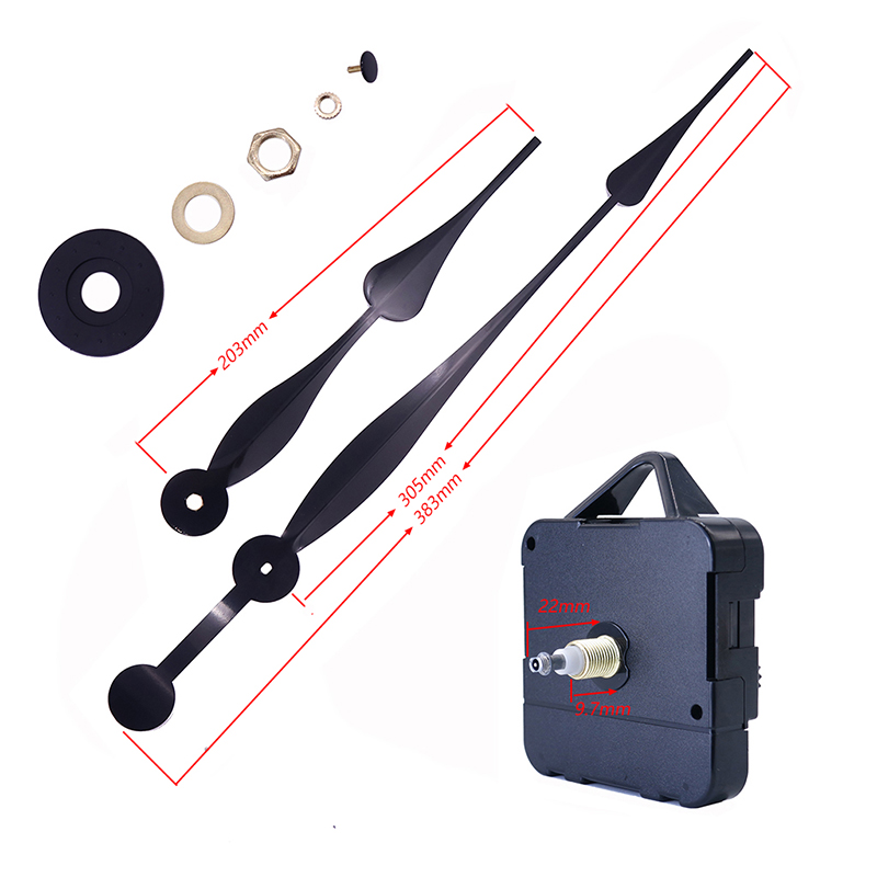 Máy đồng hồ thạch anh HR1688 15mm và kim đồng hồ nhôm