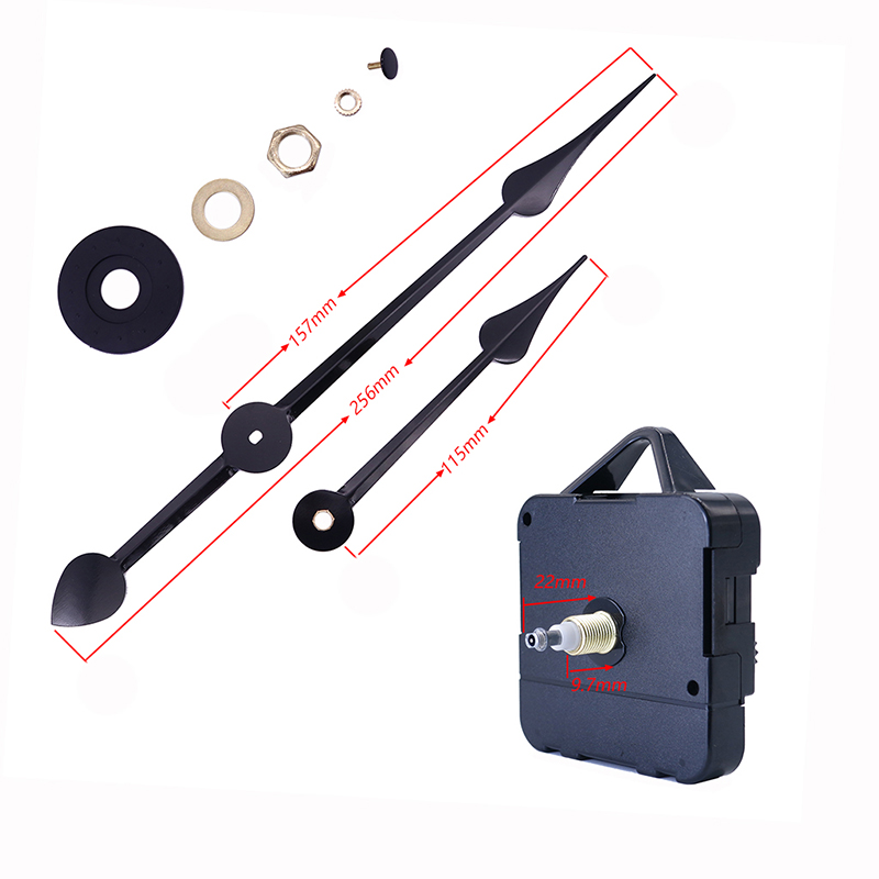 Máy đồng hồ thạch anh HR1688 15mm và kim đồng hồ nhôm