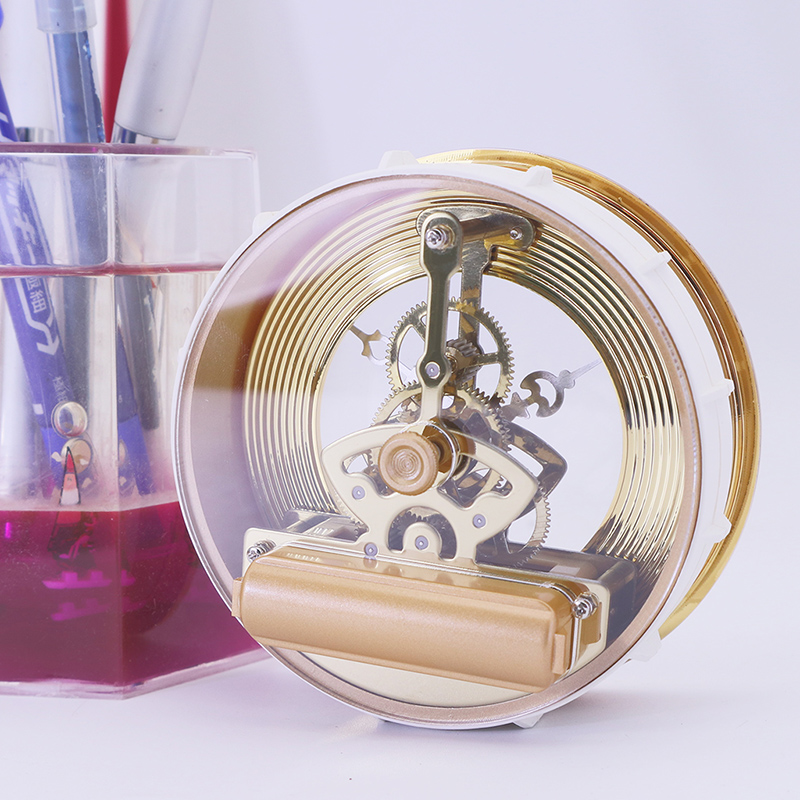 Đồng hồ kim loại vàng 97MM chèn