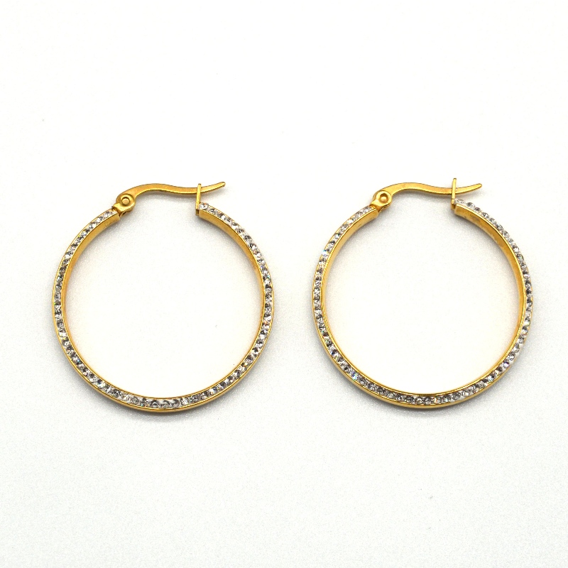 Trang sức thời trang, kim loại, khuyên tai, kim cương, vòng xoay