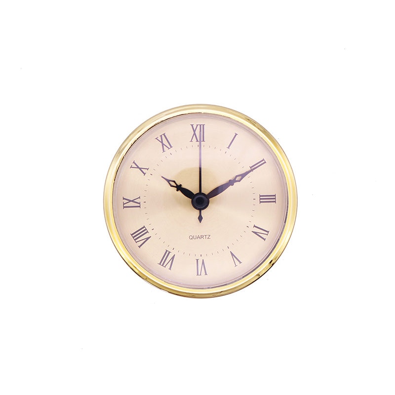 Đồng hồ treo tường vàng 90m vàng La Mã chèn