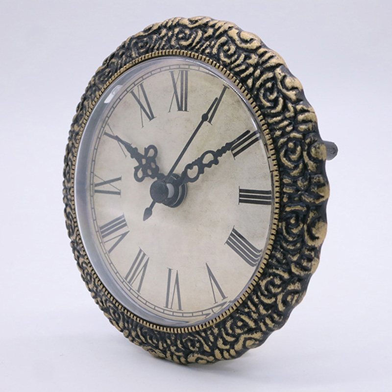 *Antique Black Wall Clock Insle with 95MM Diaeter*