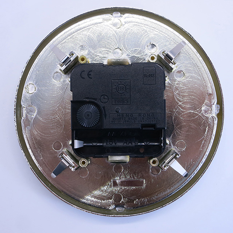 Đồng hồ treo tường tròn bạc nguyên chất 130 mm