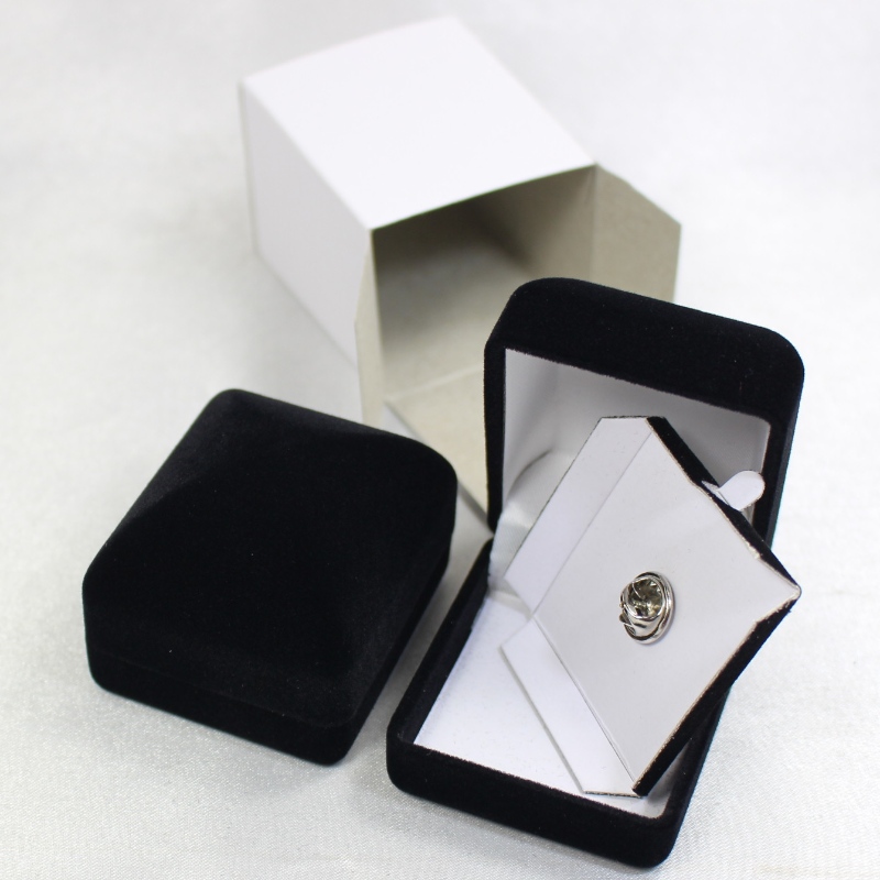 Mục D-57 hình tròn Velvet Box for ring, coin... huy hiệu, mm.45*52*4, tạ về 30g