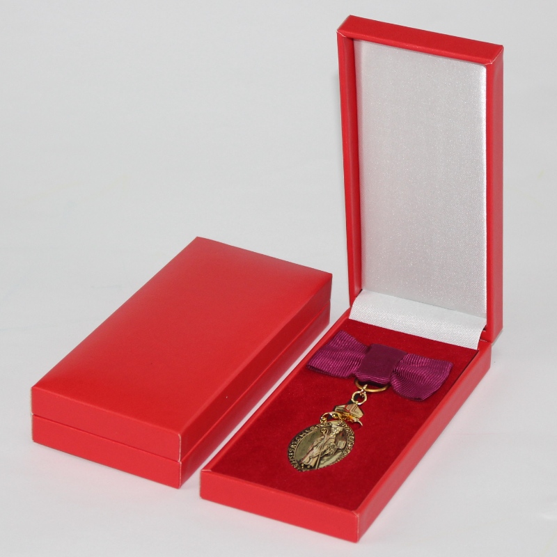 Vật phẩm Hộp giấy giả da hình chữ nhật V-10L cho huy chương & huy hiệu 50 * 120 mm, vv mm. 69 * 148 * 30, trọng lượng khoảng 98g