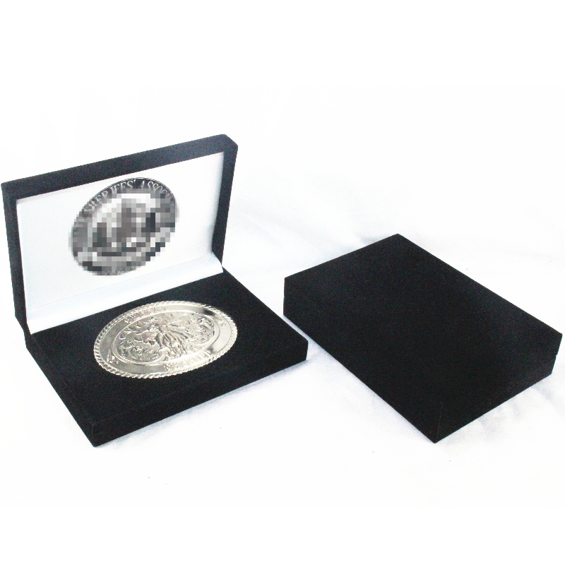 Mục hộp flannelette hình chữ nhật V-15H cho nhiều đồng xu 130 * 80 mm, huy hiệu, huy chương, khuy măng sét, vv mm. 158 * 112 * 36, trọng lượng khoảng 170g