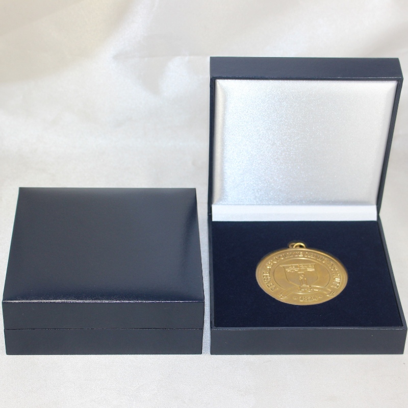 Vật phẩm Hộp giấy giả da V-22 vuông cho đồng xu 90 * 90mm, huy hiệu, huy chương, vv mm.128 * 128 * 50, trọng lượng khoảng 191g