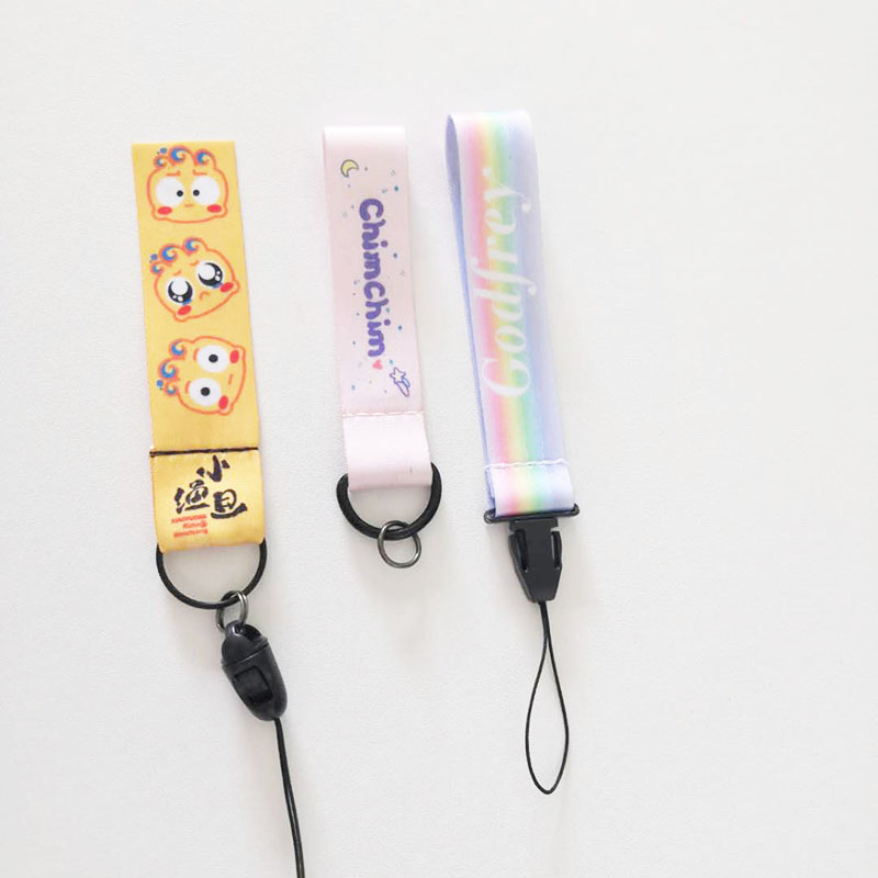 Nhà sản xuất bán hàng trực tiếp tùy chỉnh bán buôn điện thoại di động treo dây treo phụ kiện treo dây nylon treo dây polyester treo dây có thể in logo