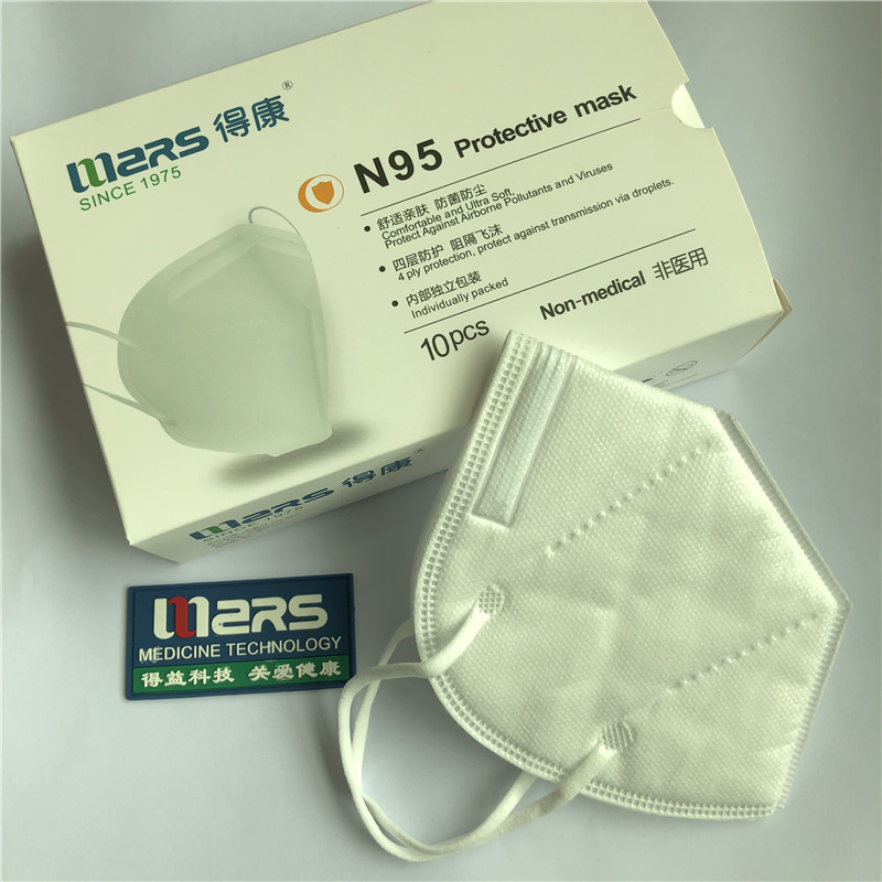 N95 Mặt nạ bảo vệ 4ply bảo vệ