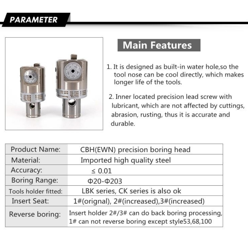 Sê-ri nhàm chán: CK2 (EWN25-47CKB2) EWN25-47 nhàm chán đối mặt với máy phay đầu nhàm chán đầu bt40 nhàm chán