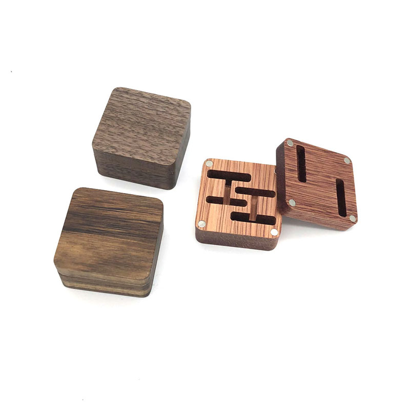 Bespoke Cufflink Trang sức Hộp quà tặng bằng gỗ