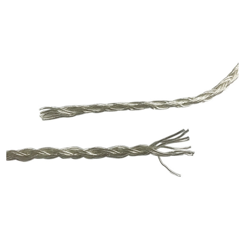 Dây bạc nguyên chất tùy chỉnh mới 10 sợi dệt dây bạc nguyên chất lõi dây tai nghe hi-fi DIY dây nâng cấp