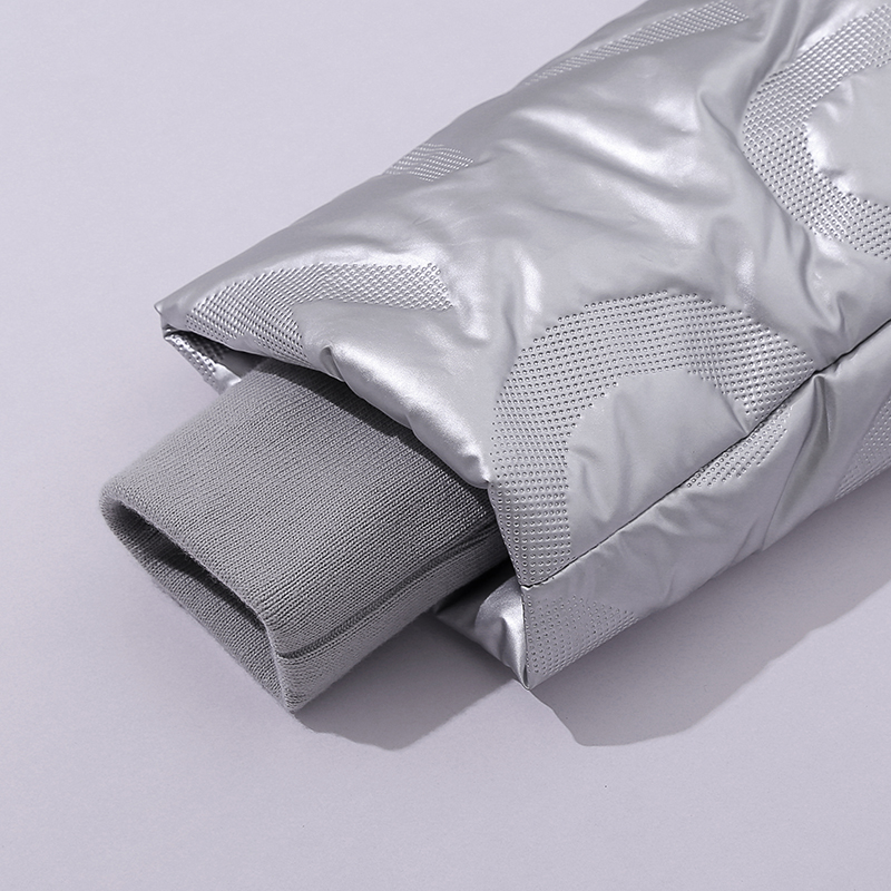 phụ nữ Chữ nổi vải kim loại dài áo ấm