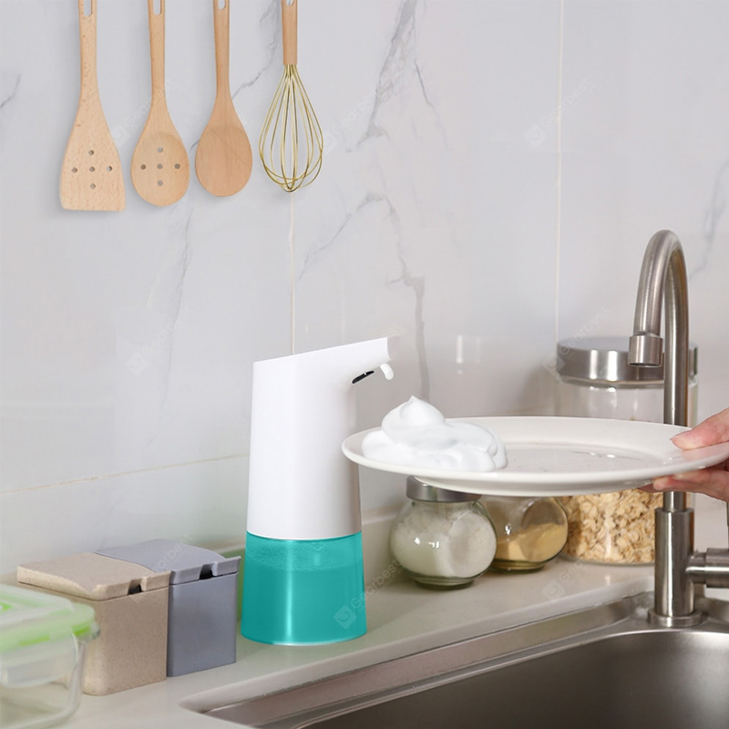 AD-1807 Máy phân phối bọt xà phòng cảm ứng tự động Máy giặt tạo bọt 350ml - Trắng