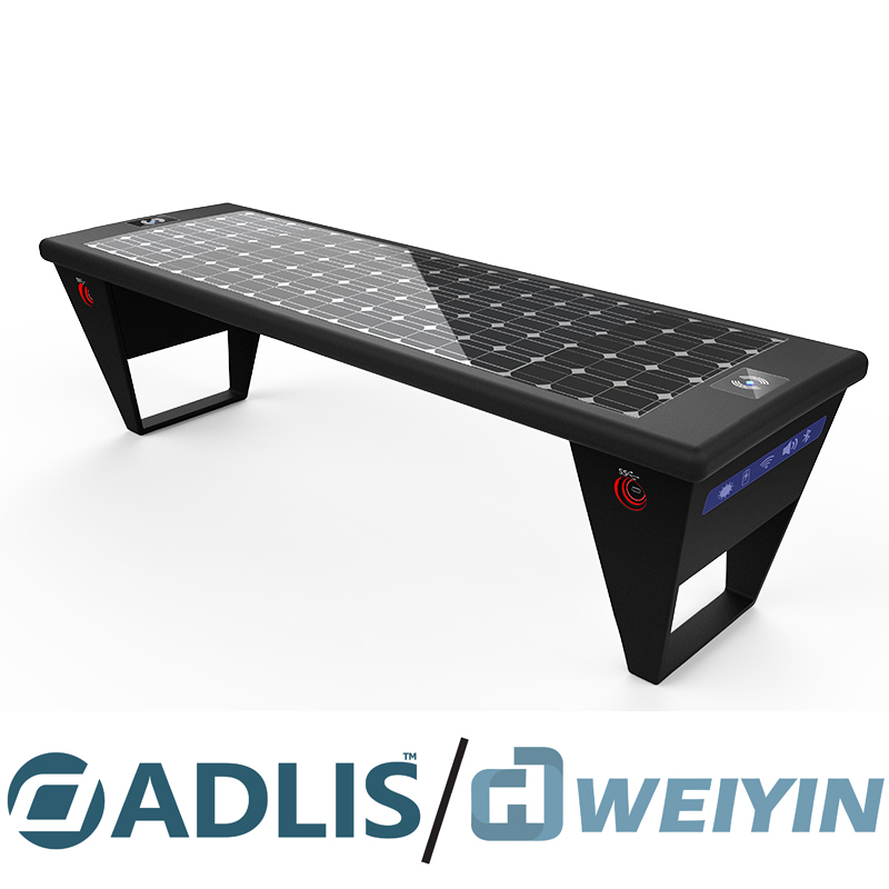 Bộ sạc không dây màu đen kim loại chất lượng cao Solar Garden Bnech cho di động