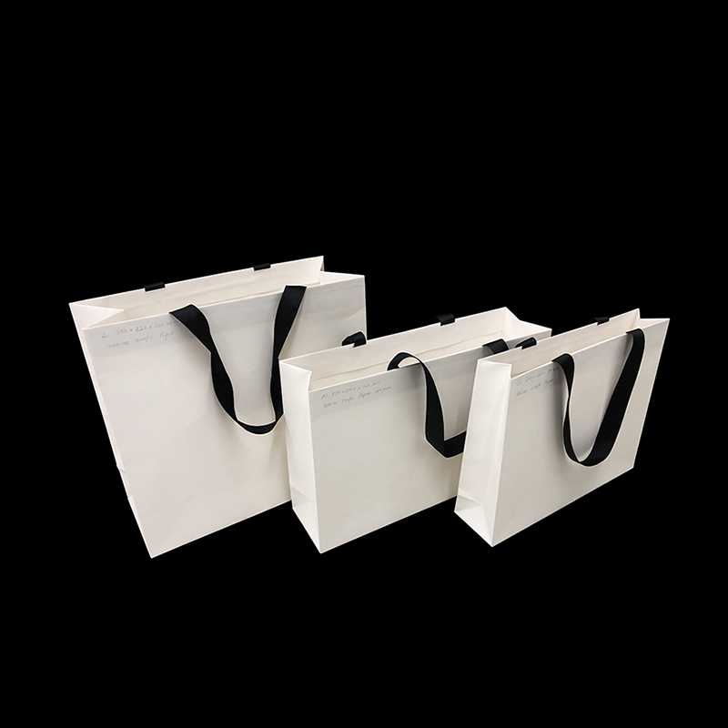 Túi bán lẻ Túi mua sắm in màu đen cho quần váy