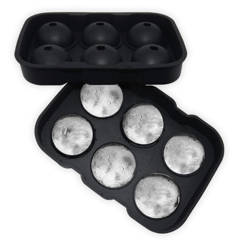 Mô hình đá đặc biệt cho 10 màu whisky 6 lỗ khuôn khúc côn cầu trên băng Máy làm đá bằng nước hình tròn