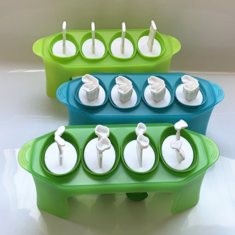 Mô hình kem sọ mới mô hình người đàn ông hoang dã zombie mô hình kem silicon có giá đỡ Khuôn kem cầm tay DIY