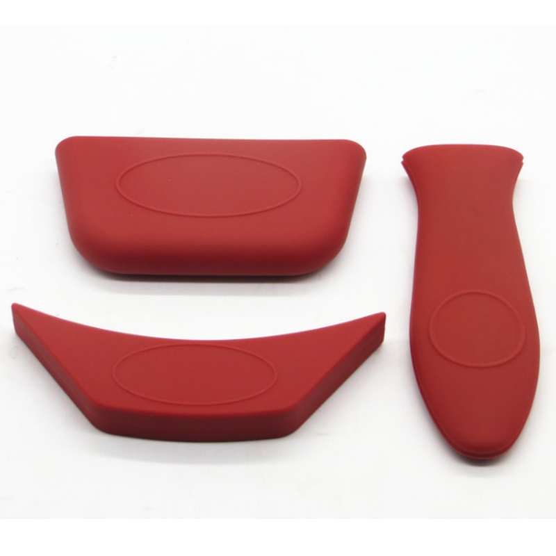 Tay cầm chảo chống bỏng bằng silicon chống bỏng cách nhiệt nắp đậy tay cầm nắp nồi góc nhọn, góc tròn nắp đậy tai nồi chống bỏng chống trượt Nắp đậy tay cầm