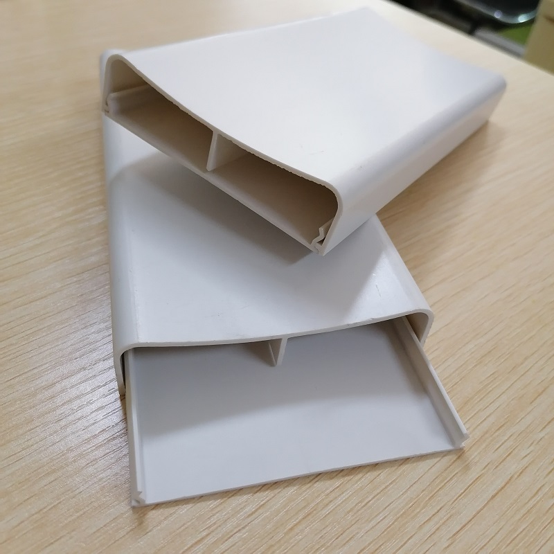 PVC dây hider Kênh quản lý cáp kênh đôi Kênh PVC che giấu đường rãnh